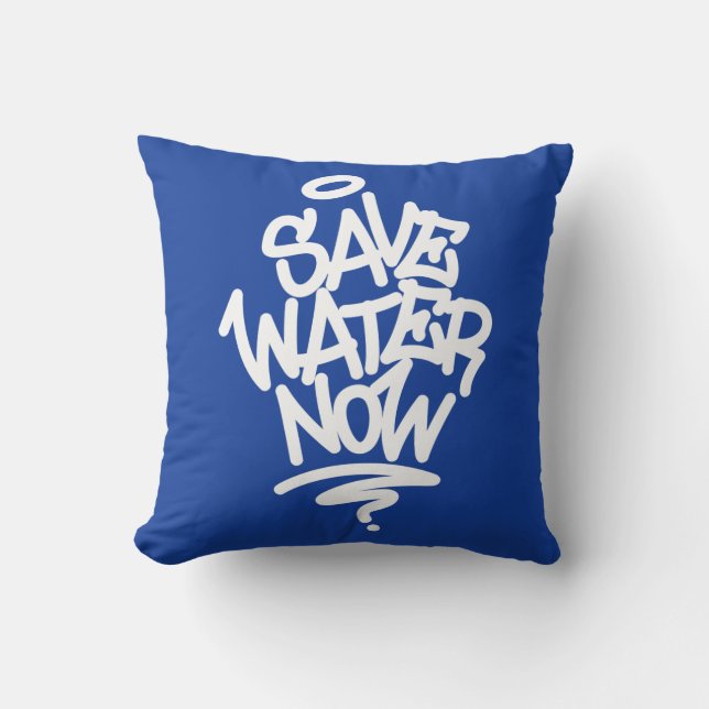 Rett jetzt Wasser Kissen (Vorderseite)