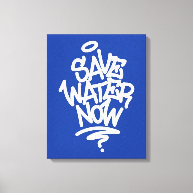 Rett jetzt Wasser Leinwanddruck (Vorderseite)
