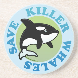 Rett Killer Whales Getränkeuntersetzer