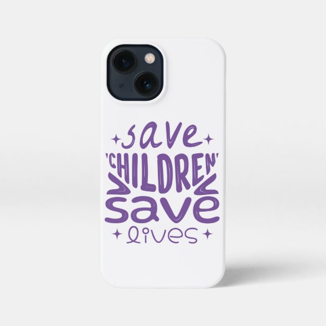 Rett Kinder, Rett Leben iPhone Hülle (Rückseite)