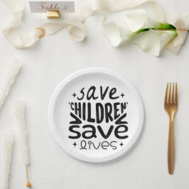 Rett Kinder, Rett Leben Pappteller