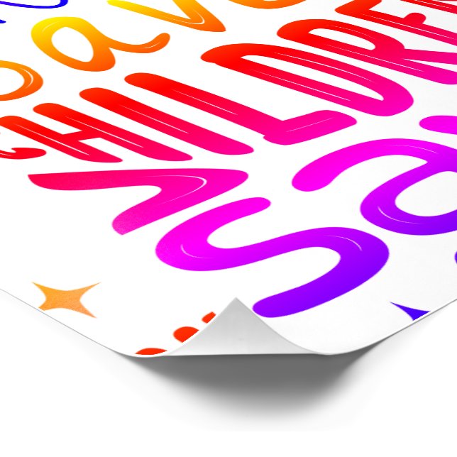 Rett Kinder, Rett Leben Poster (Ecke)