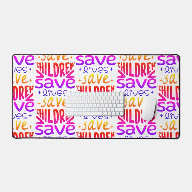 Rett Kinder, Rett Leben Schreibtischunterlage (Tastatur & Maus)