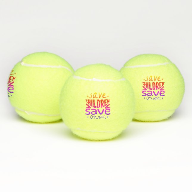 Rett Kinder, Rett Leben Tennisbälle (Multi)