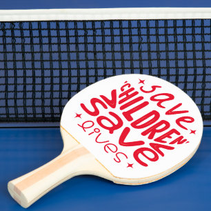 Rett Kinder, Rett Leben Tischtennis Schläger