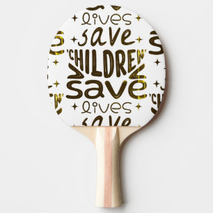 Rett Kinder, Rett Leben Tischtennis Schläger