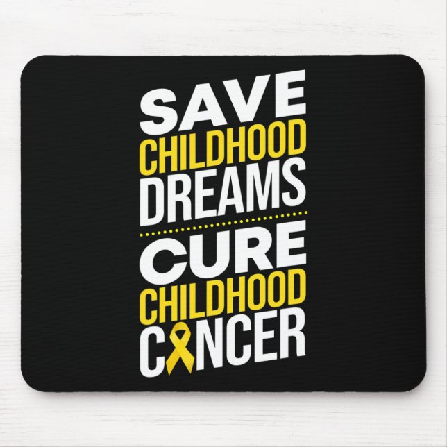 Rett Kindheitstraum heilt Kinderkrebs Mousepad (Vorne)