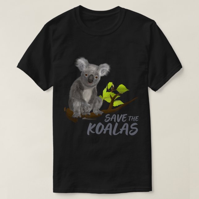 Rett Koalas - Animal Lover - Koala Bear Lover T-Shirt (Design vorne)