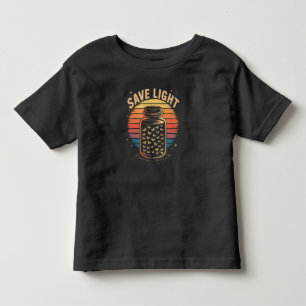 Rett Light Firefly Jar Retro Magic Summer Vibes Kleinkind T-shirt
