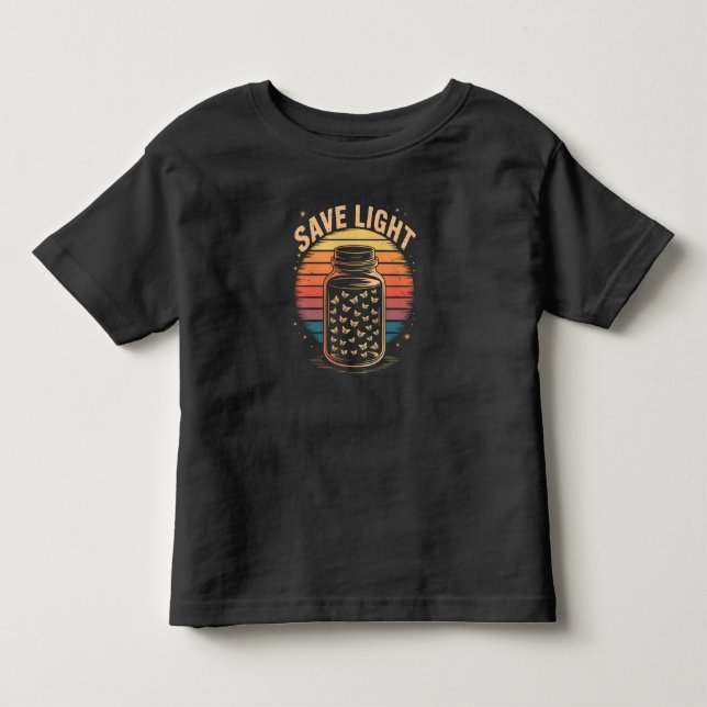Rett Light Firefly Jar Retro Magic Summer Vibes Kleinkind T-shirt (Vorderseite)
