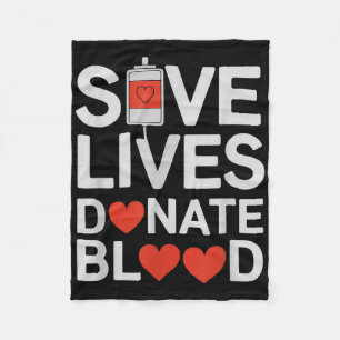 Rett Lives spenden Blood Funny Sprichwort Blutspen Fleecedecke