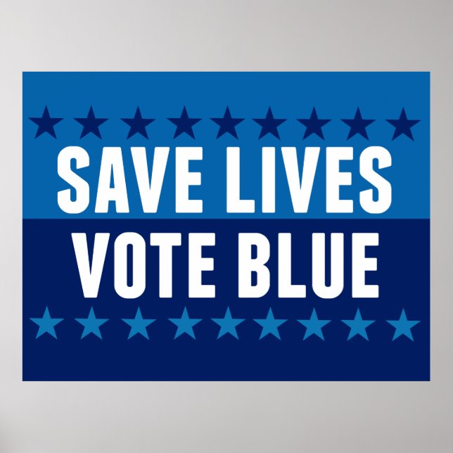 Rett Lives Vote Blue Poster (Vorne)