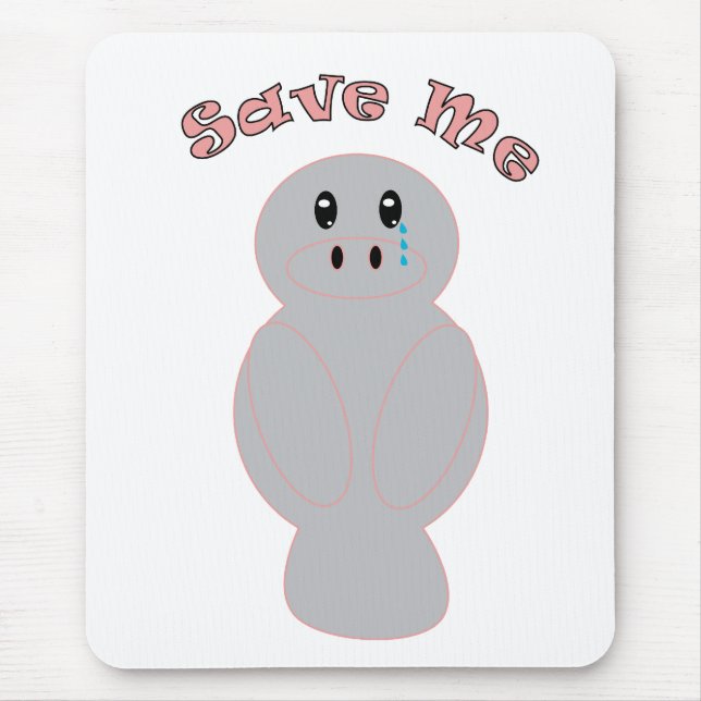 Rett Me Niedlich Manatee Mousepad (Vorne)