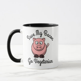 Rett mein Bacon Go Vegetarier Tasse