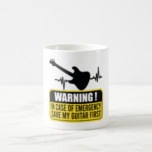 Rett Mein Gitarre zuerst - Funny Guitarist Geschen Kaffeetasse