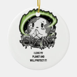 Rett mir deine Nachricht zu tragen, Inspirier Verä Keramik Ornament