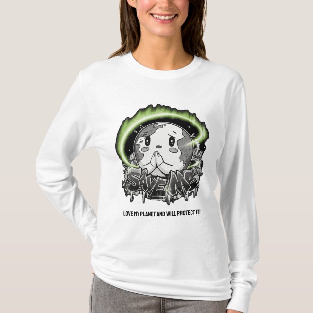 Rett mir deine Nachricht zu tragen, Inspirier Verä T-Shirt (Vorderseite)