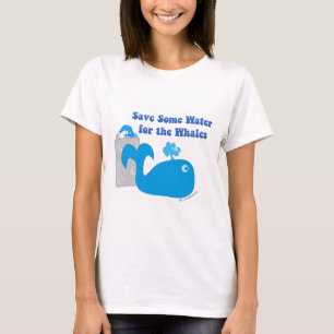 Rett mir etwas Wasser-Funny-Whale-Cartoon T-Shirt