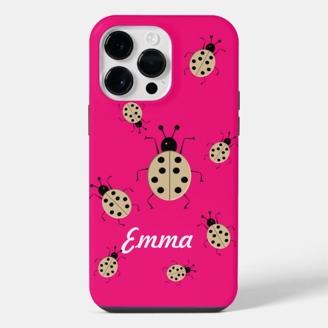 Rett mir! Niedliche, farbenfrohe Ladybugs, persona iPhone Hülle (Rückseite)