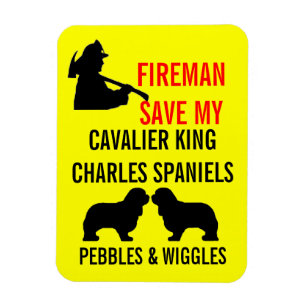 Rett My Two Cavalier King Charles Spaniel Hunde Magnet