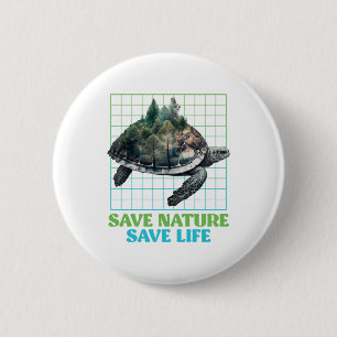 Rett Naturschutzarten Umwelt Kopie Polizist Button