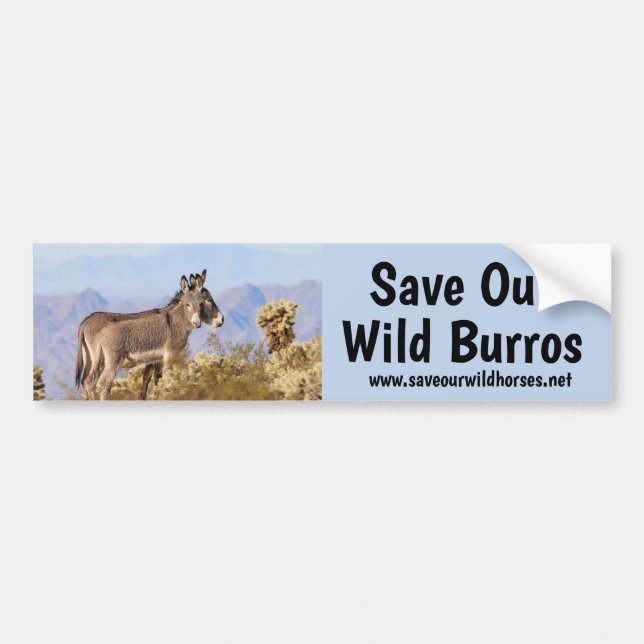 Rett Our Wild Burros Autoaufkleber (Vorne)