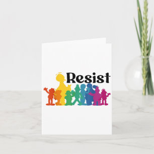 Rett P.b.s Resist Rainbow Character Graphic _4 Karte