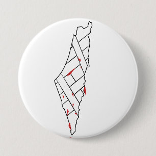 Rett Palestine bleding map - Freedom for Palestin Button