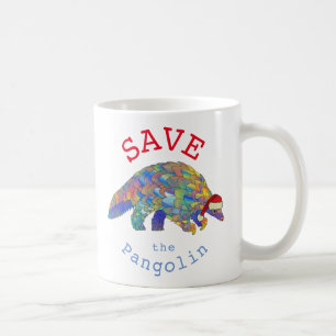 Rett Pangolins niedlicher Weihnachtsmotto Kaffeetasse
