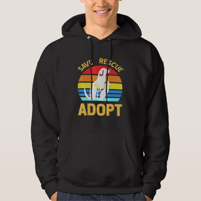 Rett Rescue Adoptier Pro Pet Adoption Hoodie (Vorderseite)