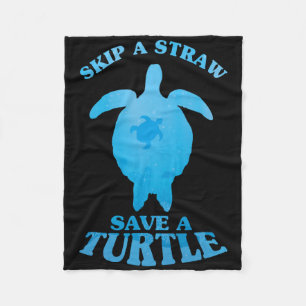 Rett Schildkröten Sauberes Meer Rette Tagesangebot Fleecedecke