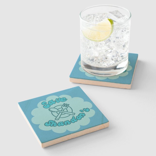 RETT SHANDON'S - Rob's Diner - The Crossing Steinuntersetzer (Seitenansicht)