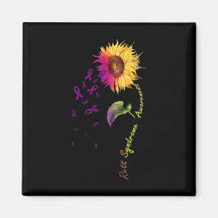 Rett-Syndrom-Bewusstseins-Sonnenblume Magnet
