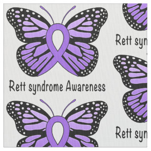 Rett-Syndrom-Schmetterlings-Bewusstseins-Band der Stoff