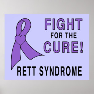 Rett Syndrome Awareness: Kämpfe für die Heilung! Poster