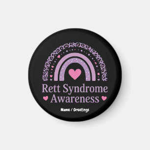 Rett Syndrome Awareness Lila Rainbow Hope Squad Magnet