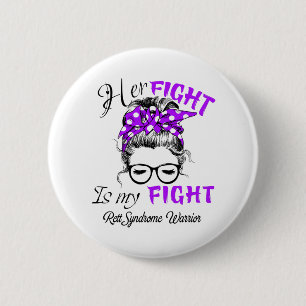 Rett Syndrome Awareness Month Ribbon Geschenke Button