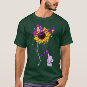 Rett Syndrome Awareness Sonnenblumen Elephant Men  T-Shirt