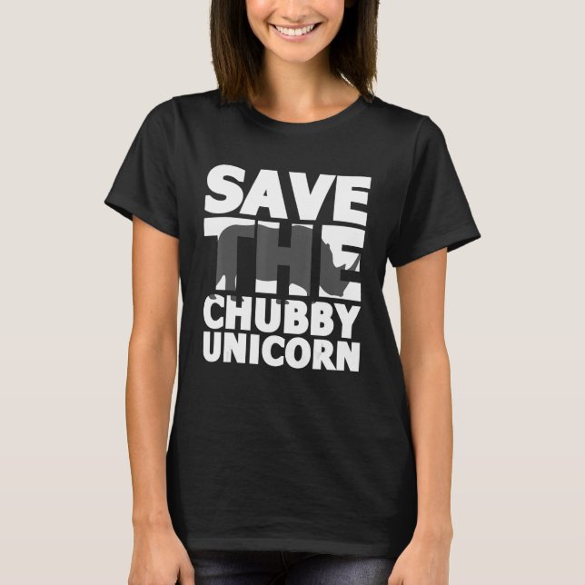 Rett The Chubby Unicorn Rhino Africa Safari Rhinoc T-Shirt (Vorderseite)