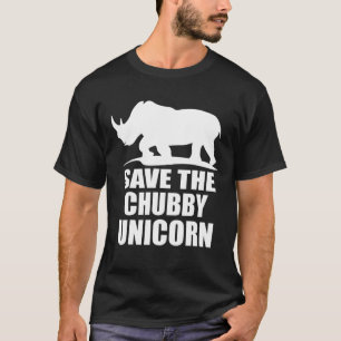 Rett The Chubby Unicorns Funny Rhino Fat Unicorn T-Shirt
