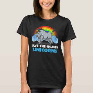 Rett The Chubby Unicorns Magical Rhino Rainbow T-Shirt