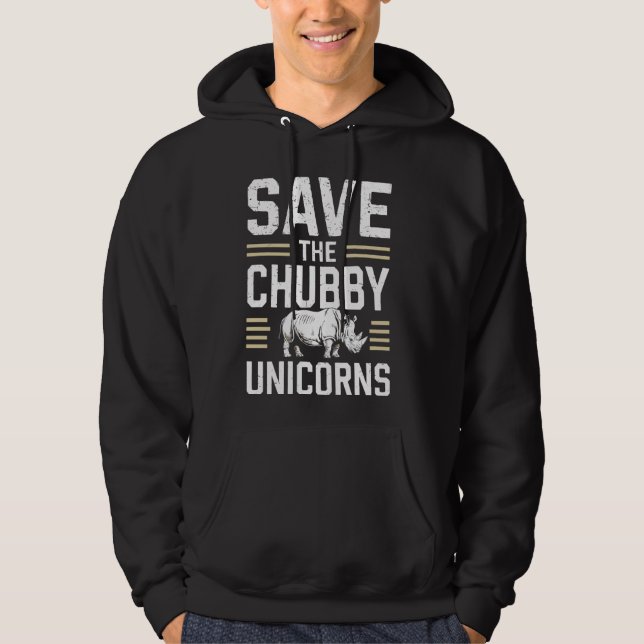 Rett The Chubby Unicorns - Rhino Lover - Rhinocero Hoodie (Vorderseite)