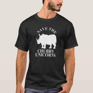Rett The Chubby Unicorns Unicorn Rhinoceros Rhino T-Shirt