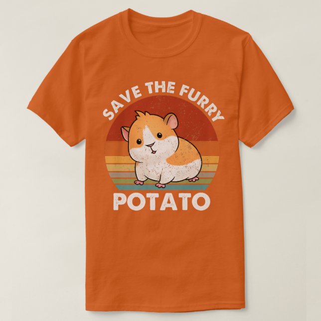 Rett The Furry Potato Funny Guinea Pig138 T-Shirt (Design vorne)