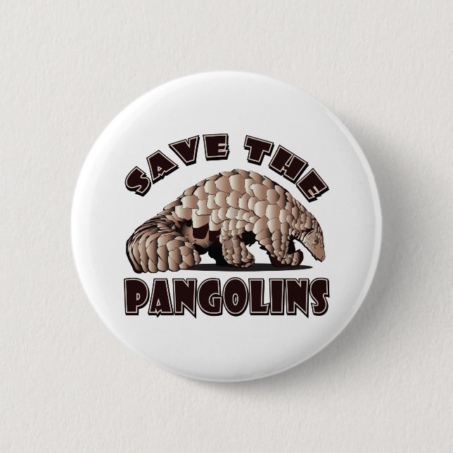 Rett-the-Pangolin Button (Vorderseite)