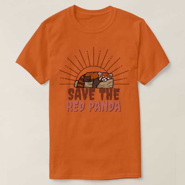 Rett The Red Panda Red Pandas Lover T-Shirt (Design vorne)