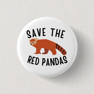 Rett The Red Pandas Button