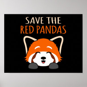 Rett the Red Pandas Niedlich Pet Animal Panda Love Poster