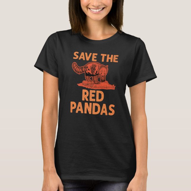 Rett The Red Pandas Panda 1 T-Shirt (Vorderseite)