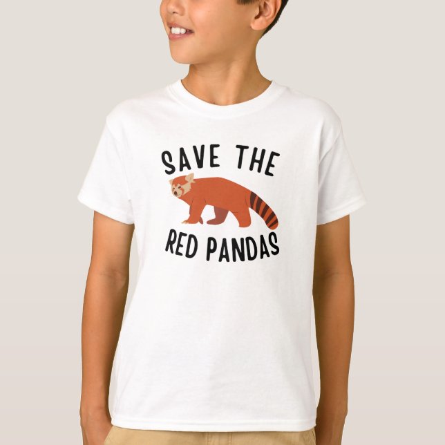 Rett The Red Pandas T-Shirt (Vorderseite)